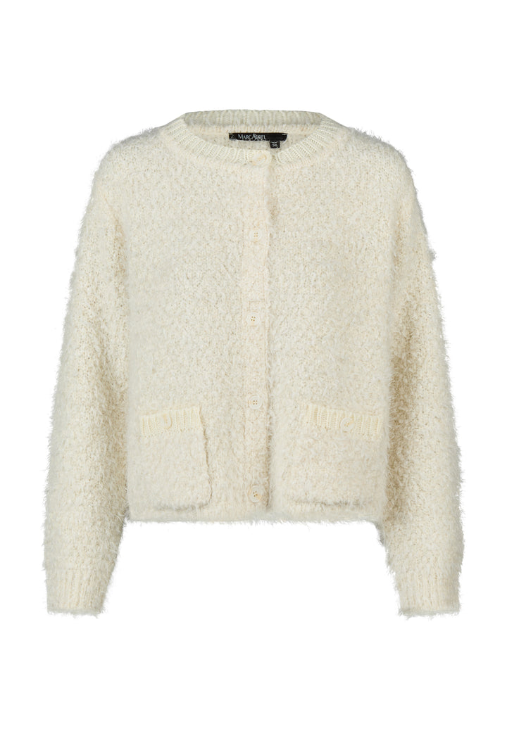 Cardigan texturé à poches plaquées