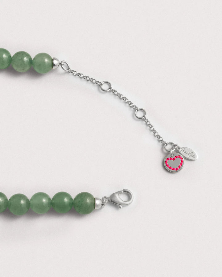 Collier ras-du-cou en perles de pierre d’aventurine