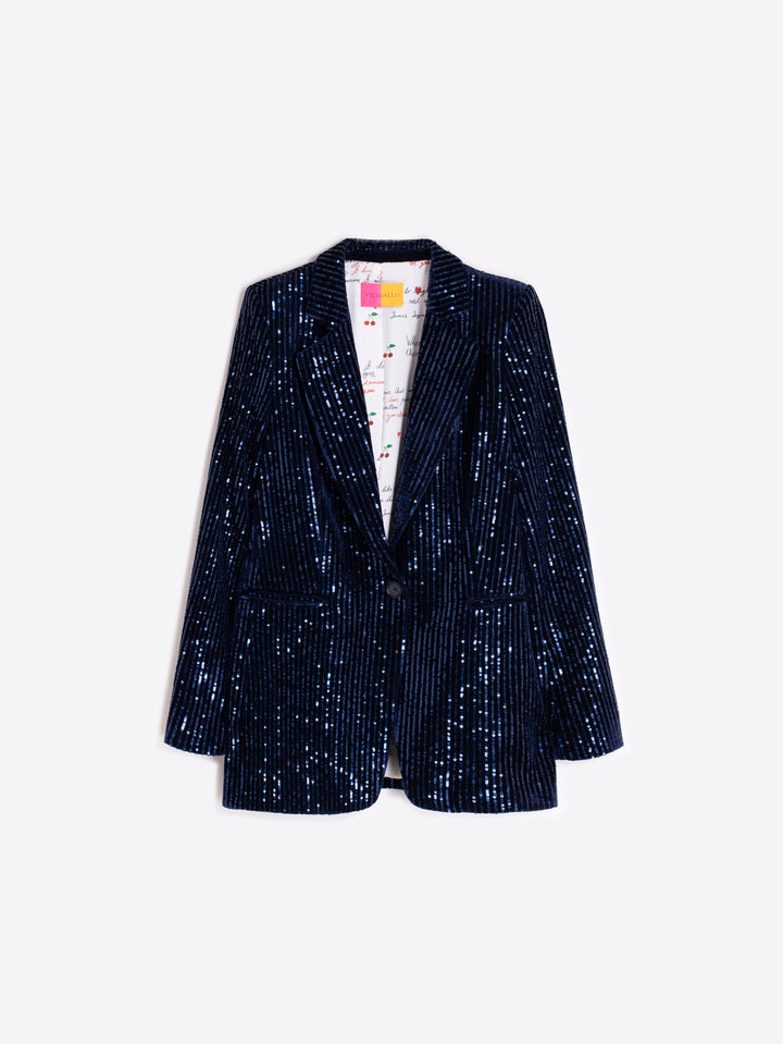 Veston à paillettes