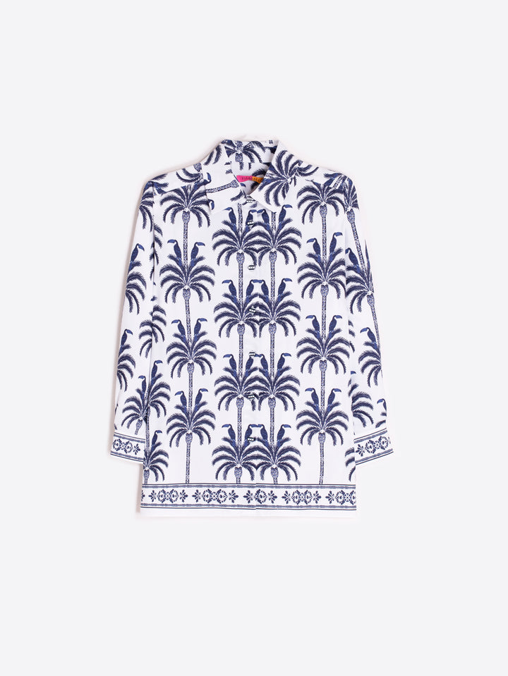 Chemise Tiffany imprimée palmiers
