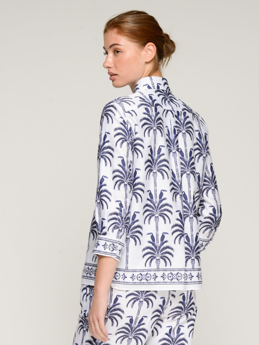 Chemise Tiffany imprimée palmiers