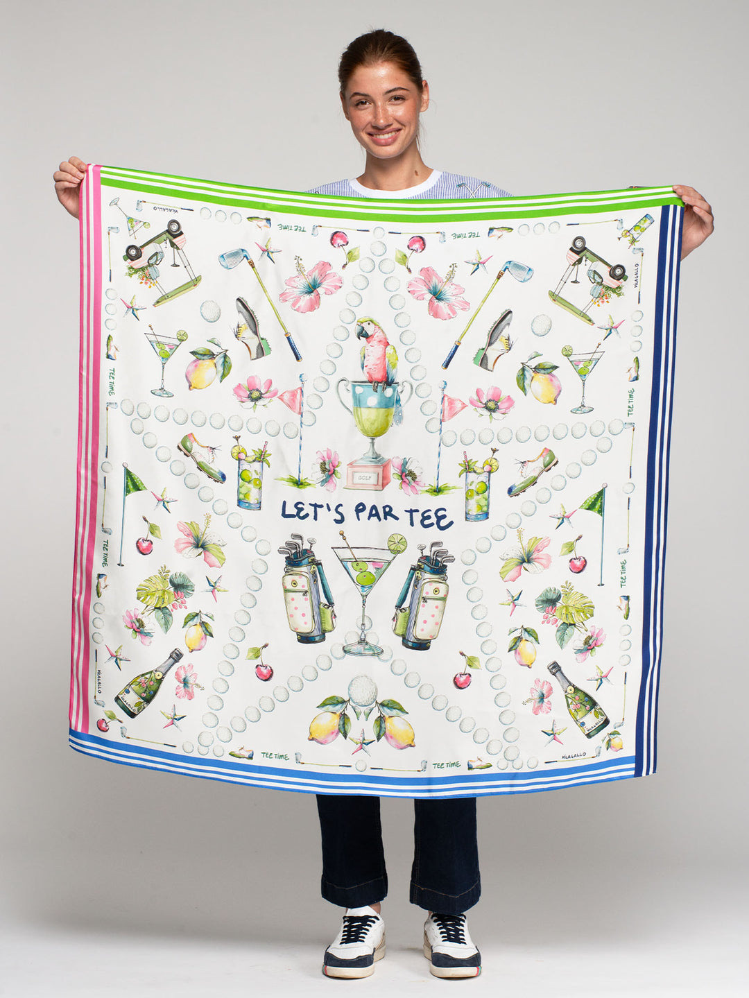 Foulard carré « Let’s Par Tee »