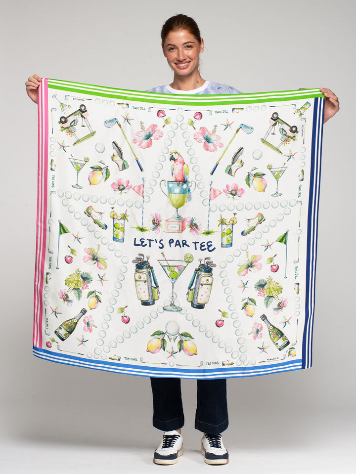 Foulard carré « Let’s Par Tee »
