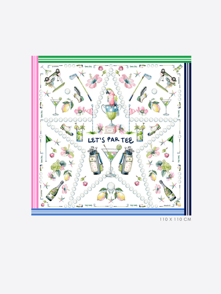 Foulard carré « Let’s Par Tee »