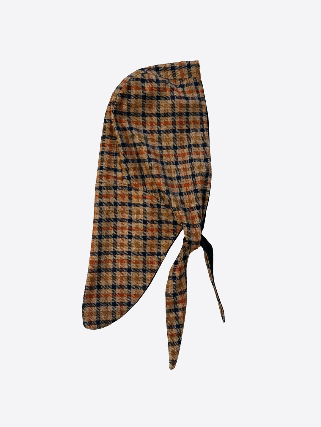 Foulard-capuchon à carreaux
