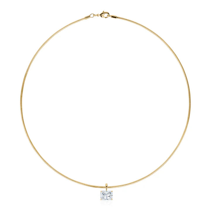 Collier choker avec pendentif en cristal