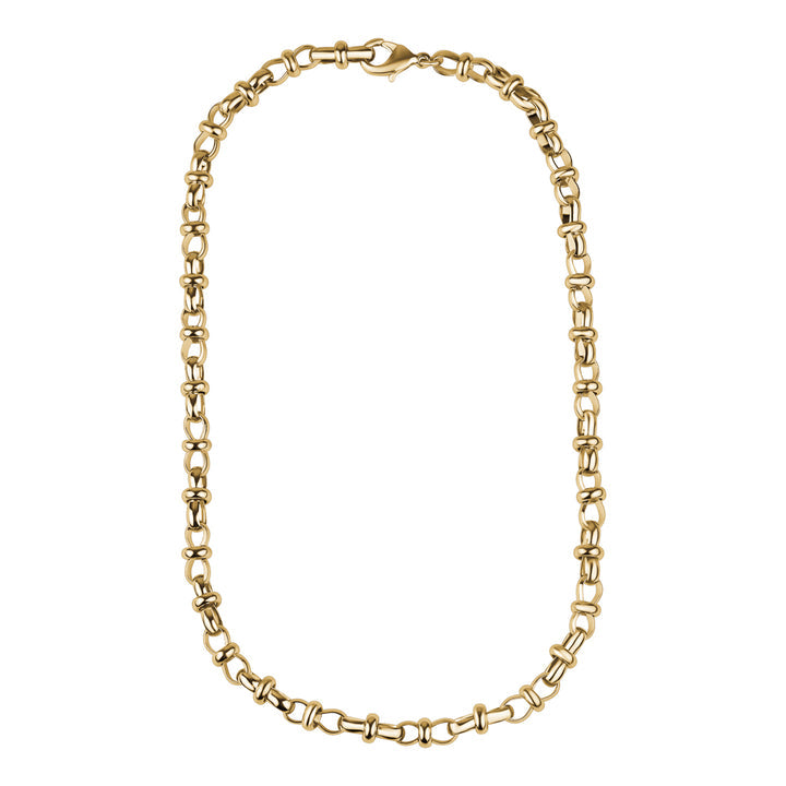 Collier de maillons entrelacés dorés