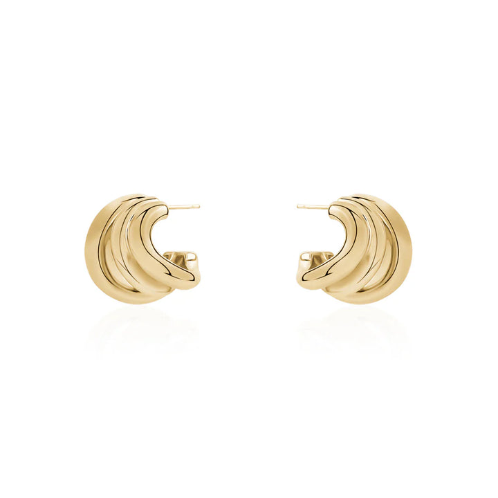 Boucles d'oreilles à trois anneaux