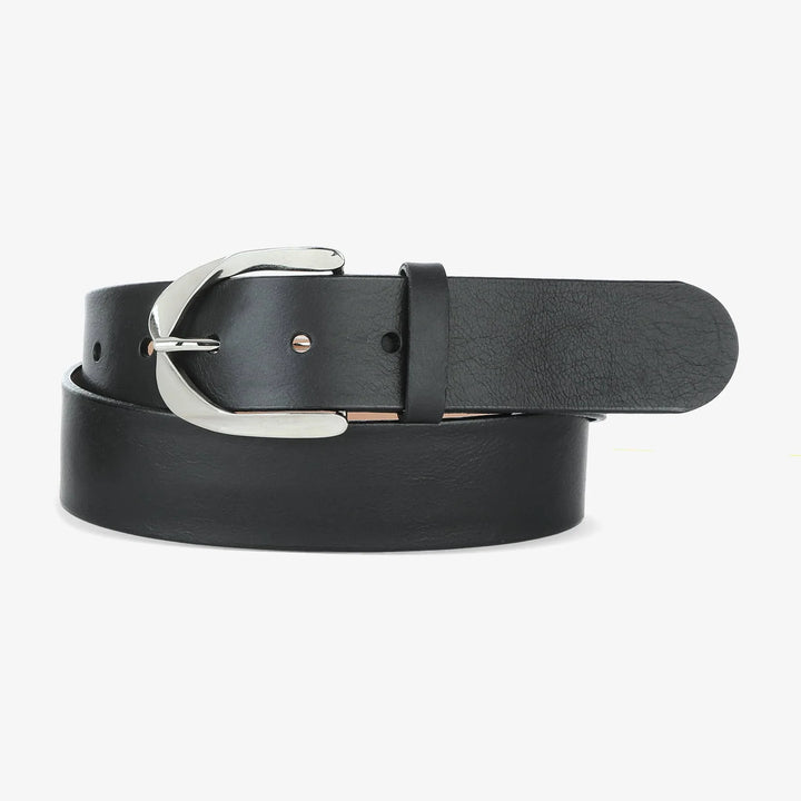 Ceinture en cuir grainé Xela 1 3/8"