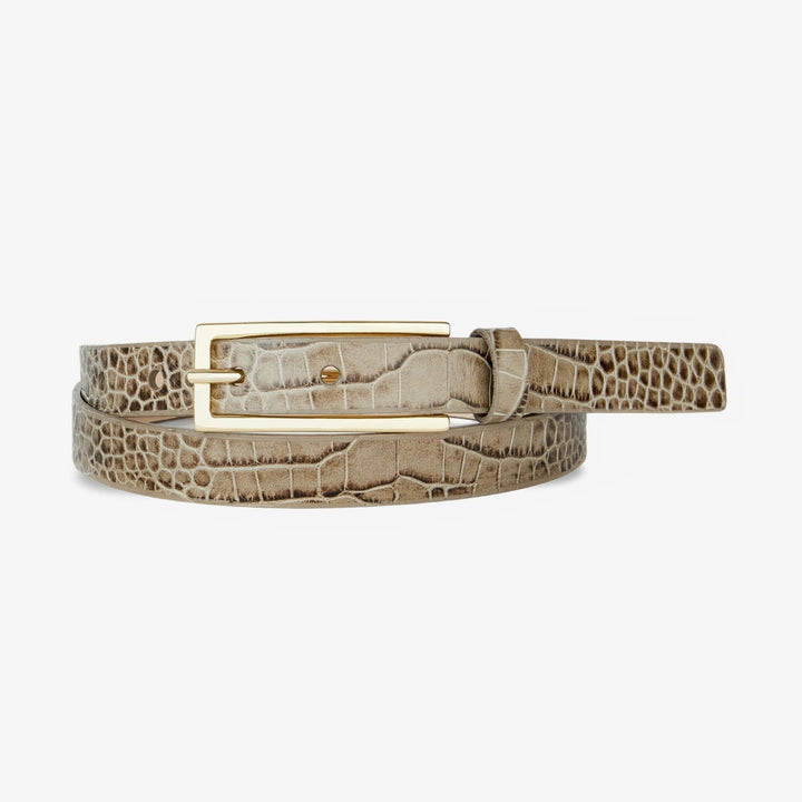 Ceinture fine Merryn embossée effet croco