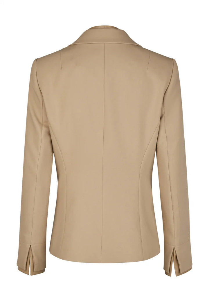 Veston court avec insertions de cuir