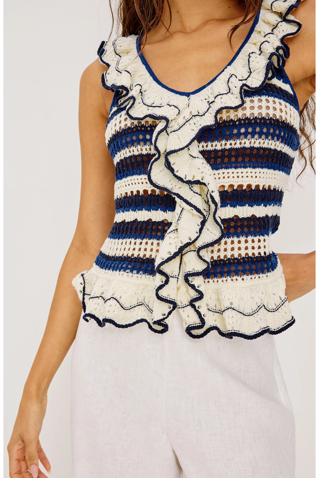 Haut Luci sans manches en crochet