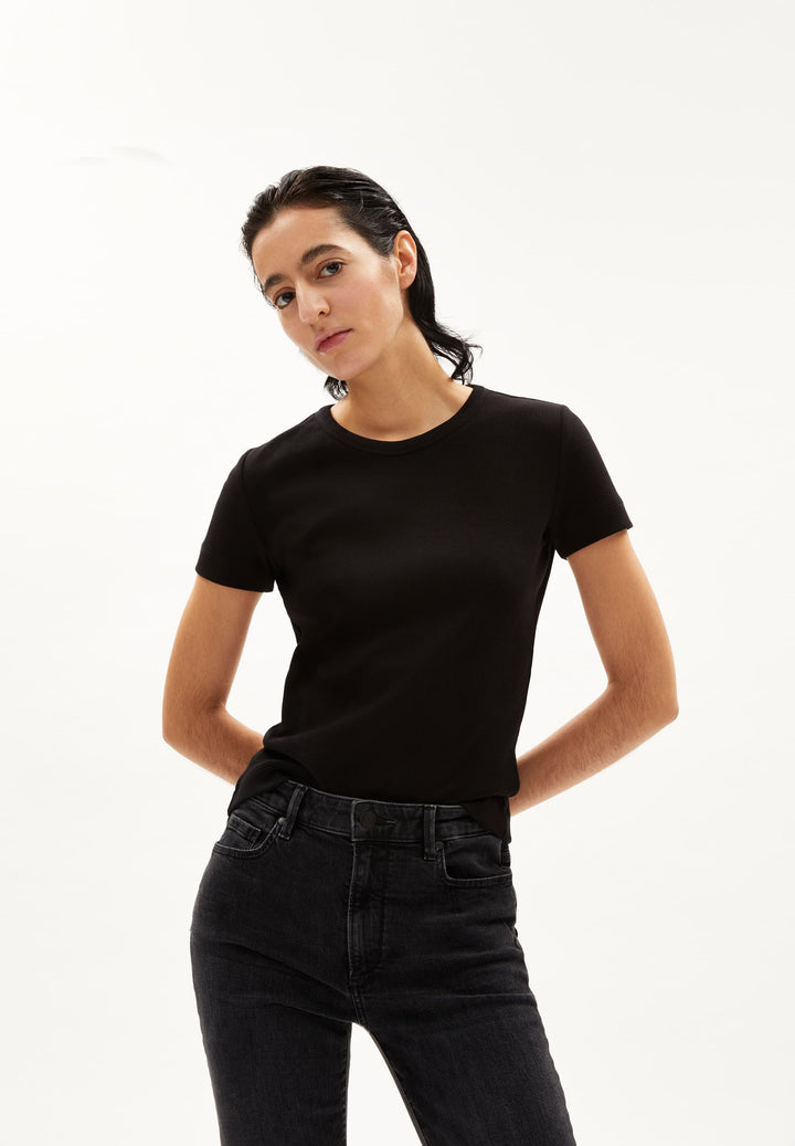 T-shirt en coton côtelé Kardaa