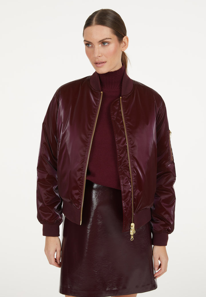 Veste bomber courte réversible