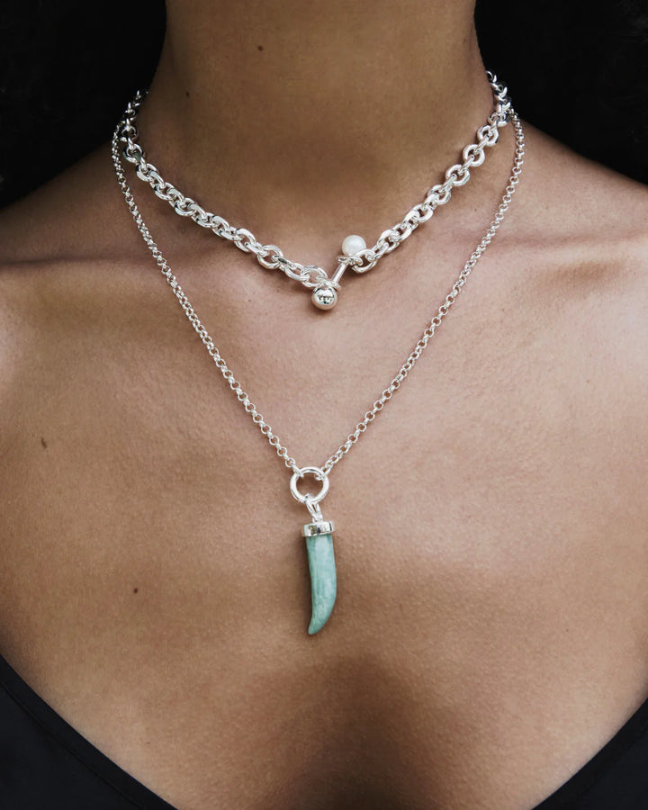 Collier chaîne avec anneau Diana 20"