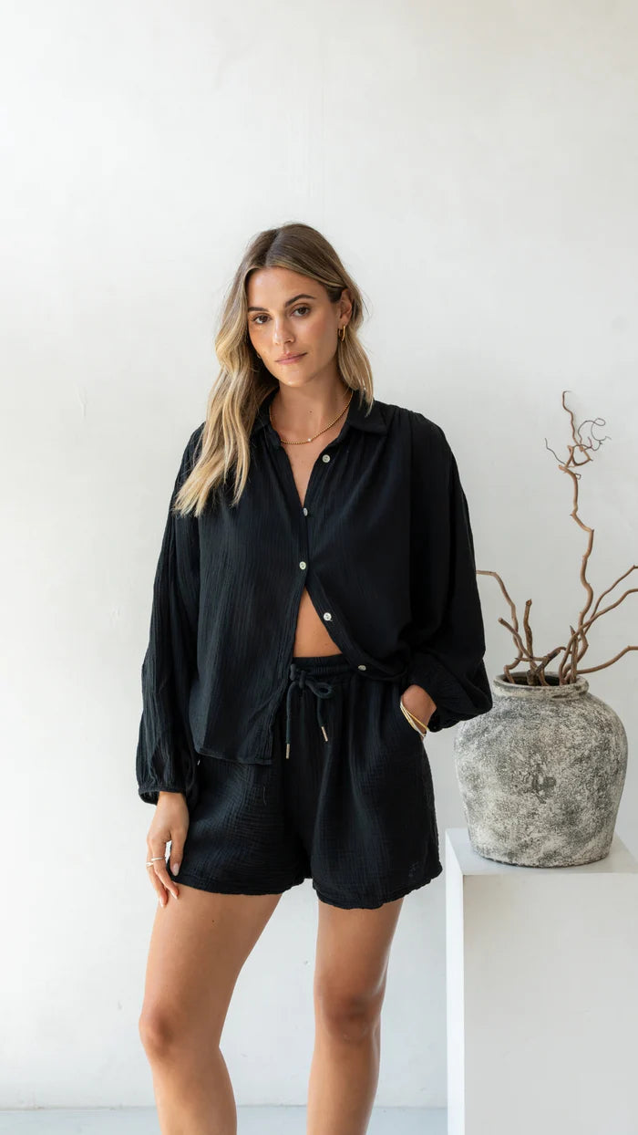 Short Anais en gaze de coton