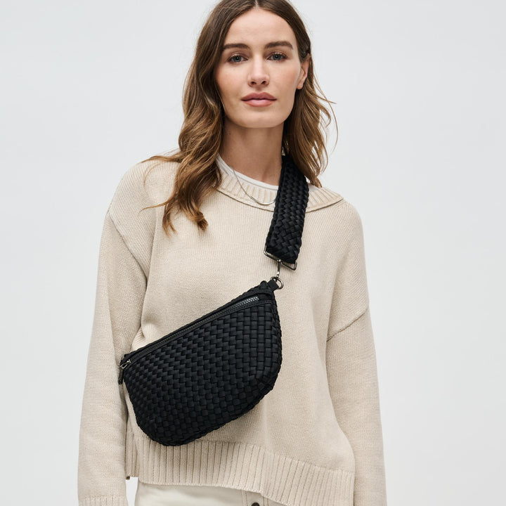 Sac banane et bandoulière en néoprène tressé Ethereal