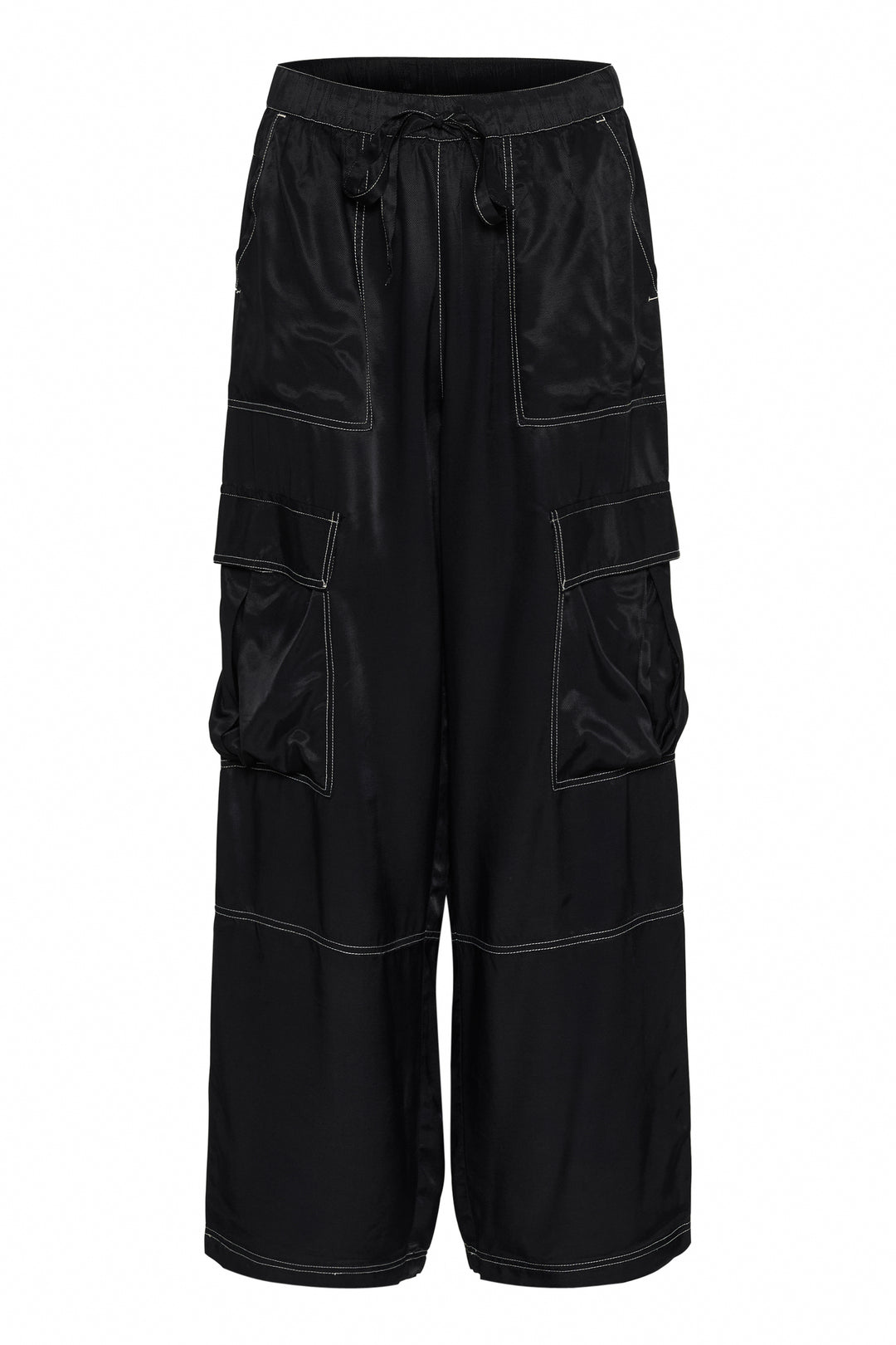 Ensemble chemisier et pantalon avec coutures contrastantes Centa