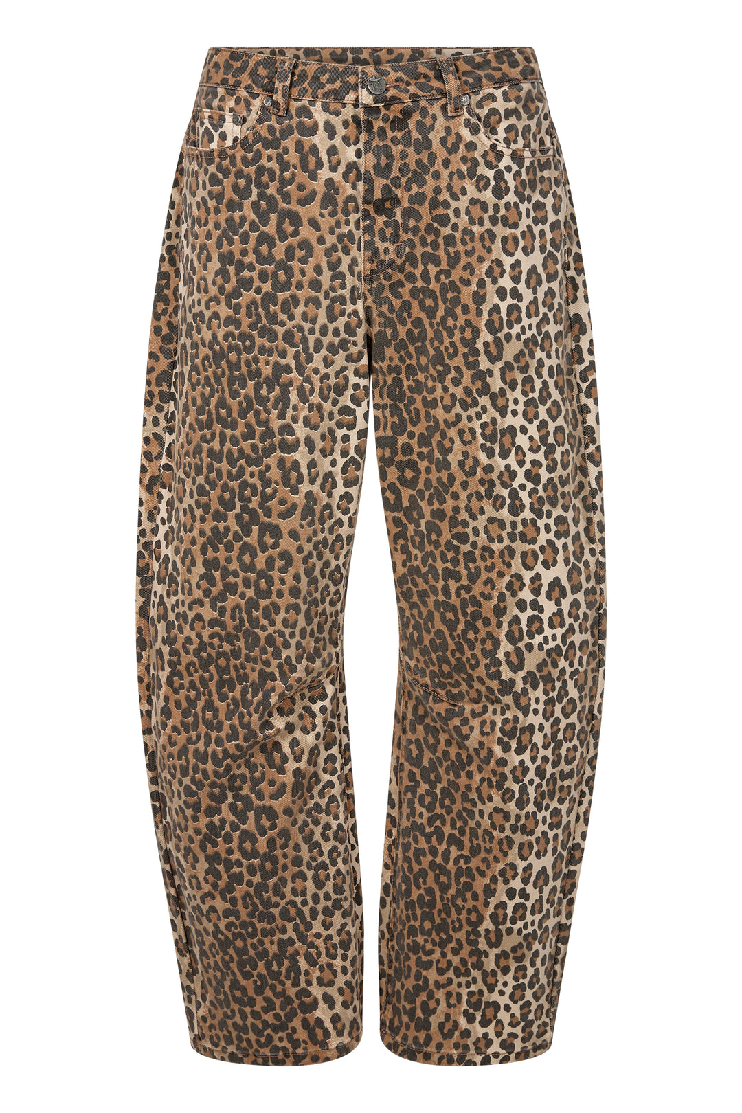 Pantalon en coton avec imprimé léopard Aliena