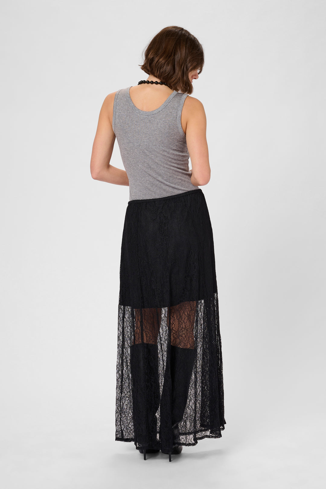 Jupe longue en dentelle Kasi
