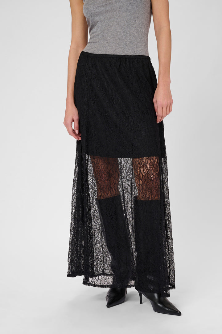 Jupe longue en dentelle Kasi