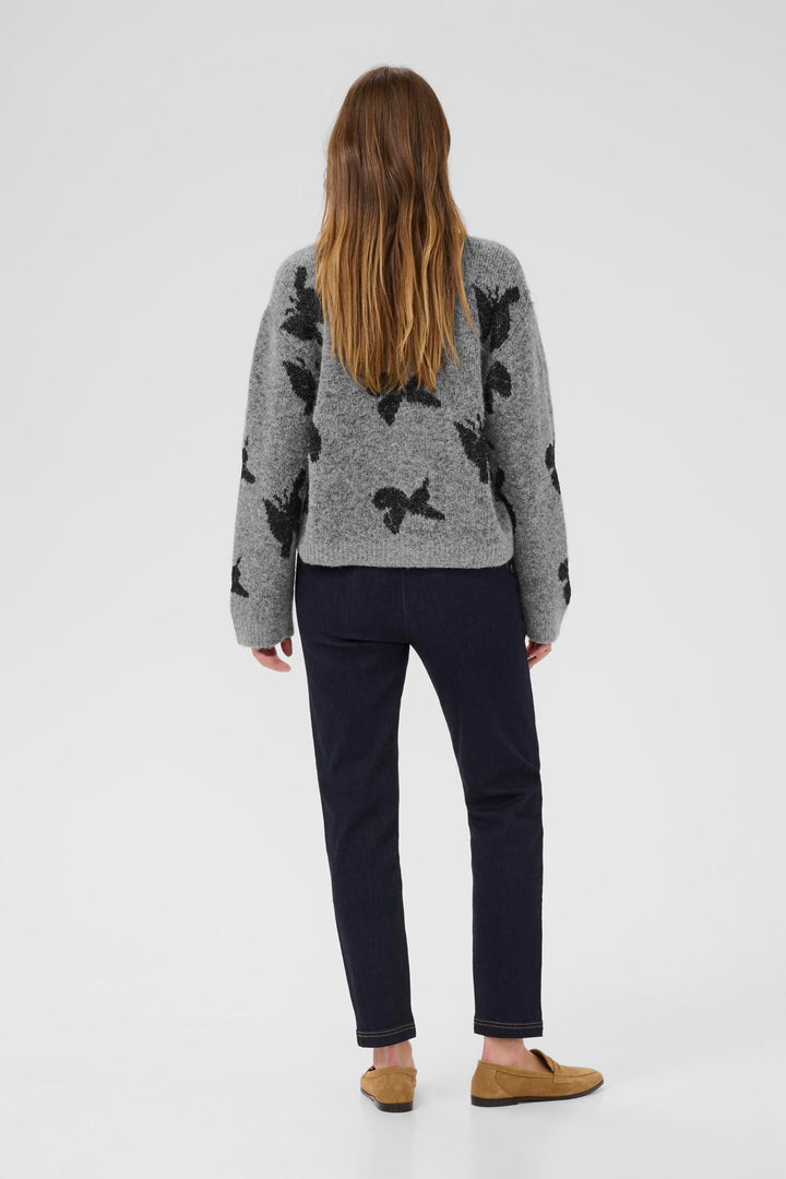 Cardigan boutonné avec motif papillons Freya