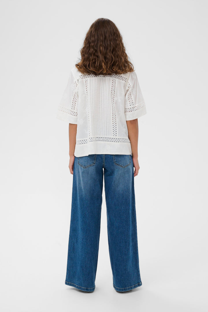 Chemise Sissa brodée à manches larges