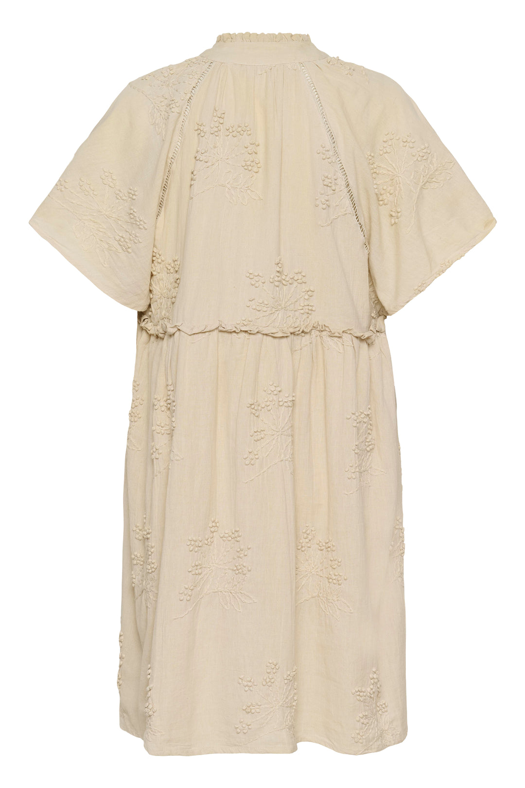Robe fluide brodée à manches amples Jalia