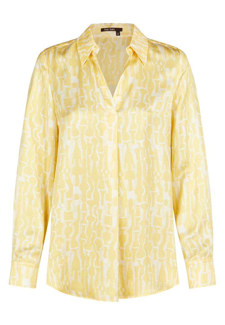 Blouse satinée à motif délicat