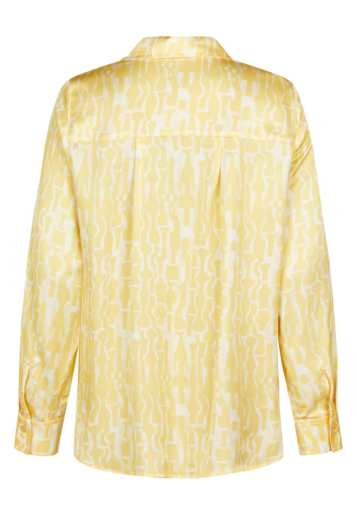 Blouse satinée à motif délicat