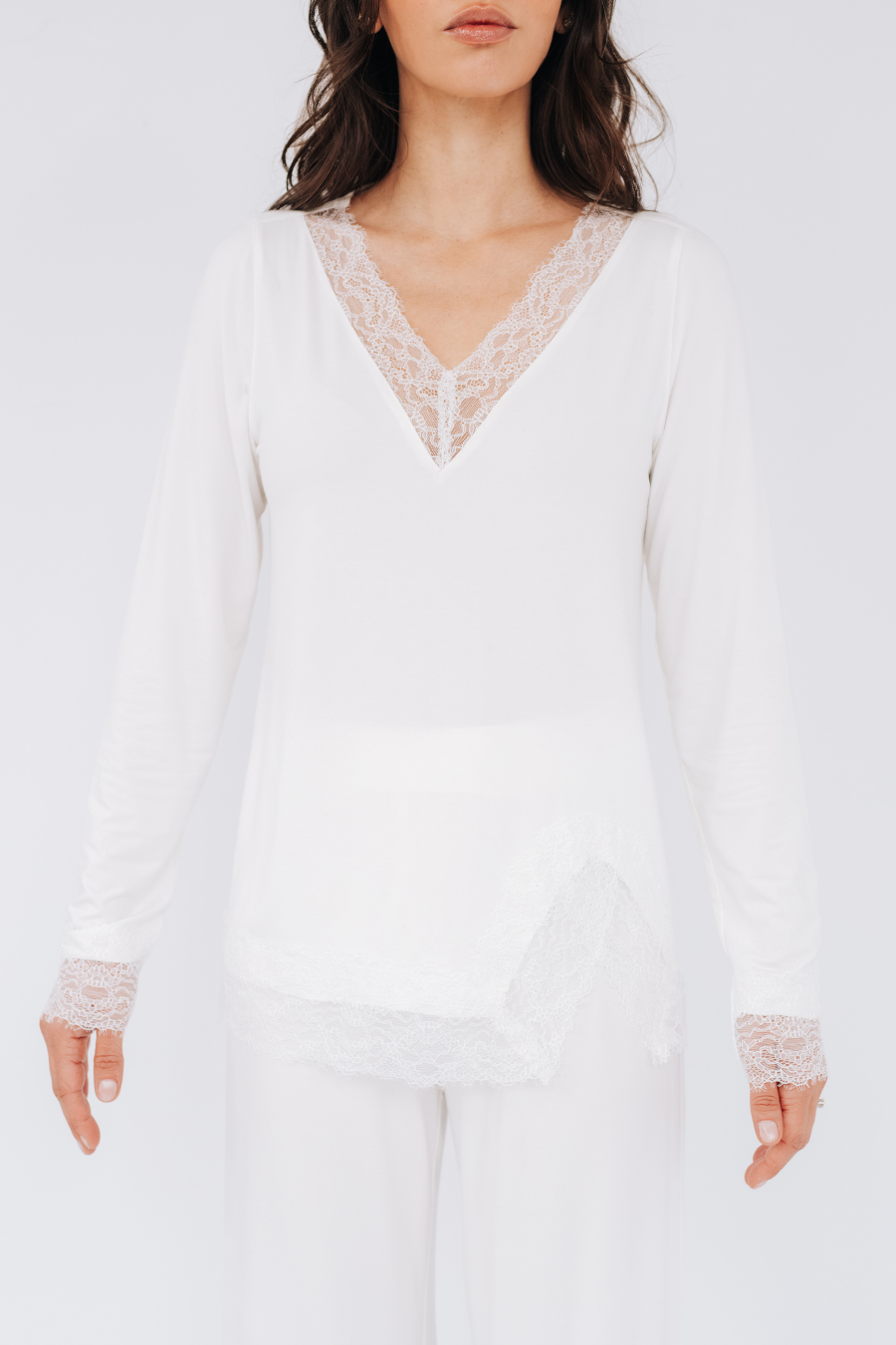 Ensemble pyjama détente dentelle - Angie