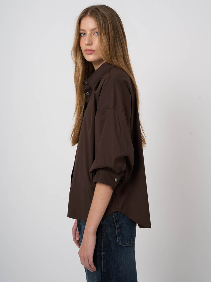 Chemise à manches bouffantes