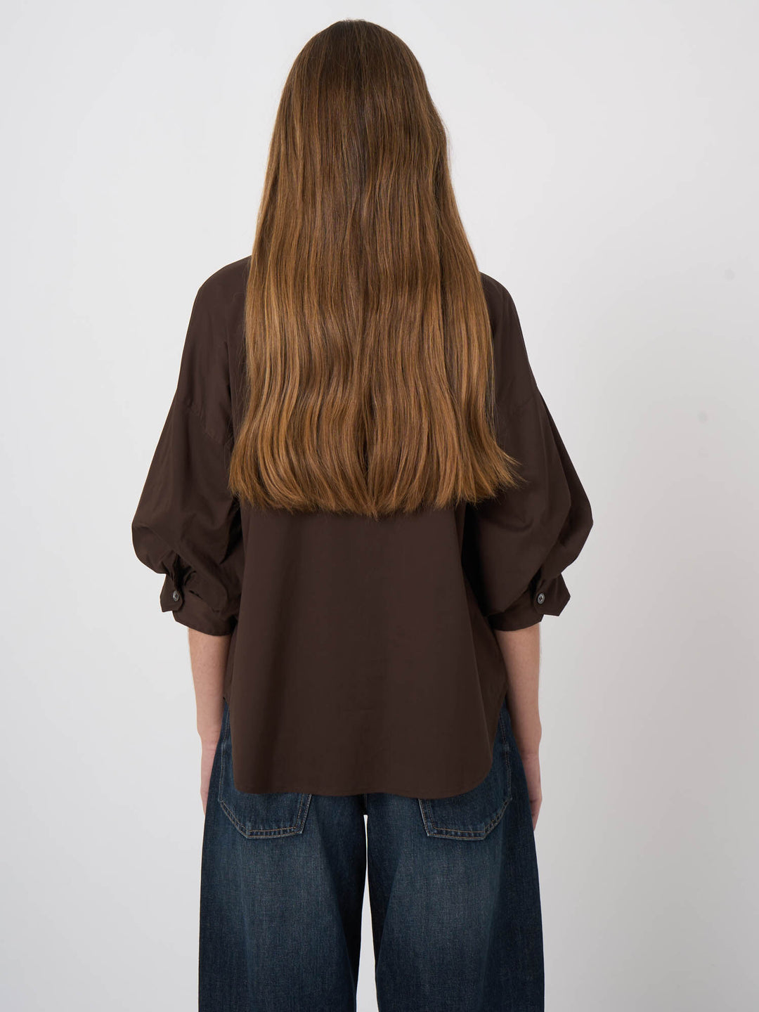Chemise à manches bouffantes