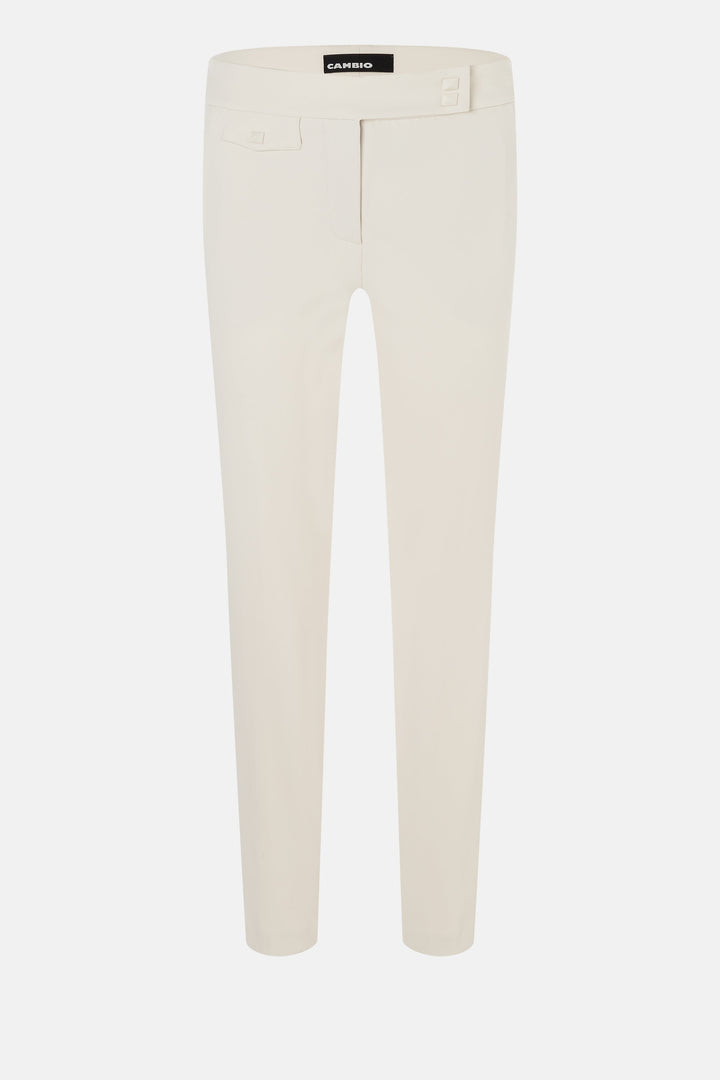 Pantalon étroit court à taille haute Scarlet