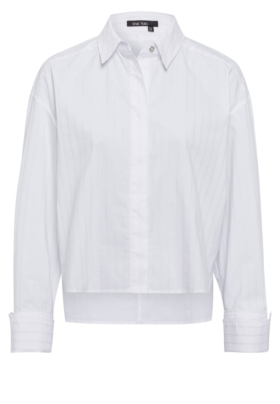 Chemise ample avec rayures argentées
