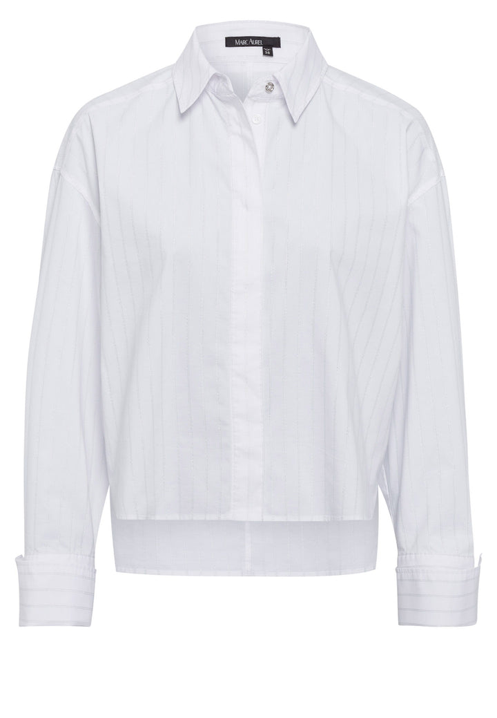 Chemise ample avec rayures argentées
