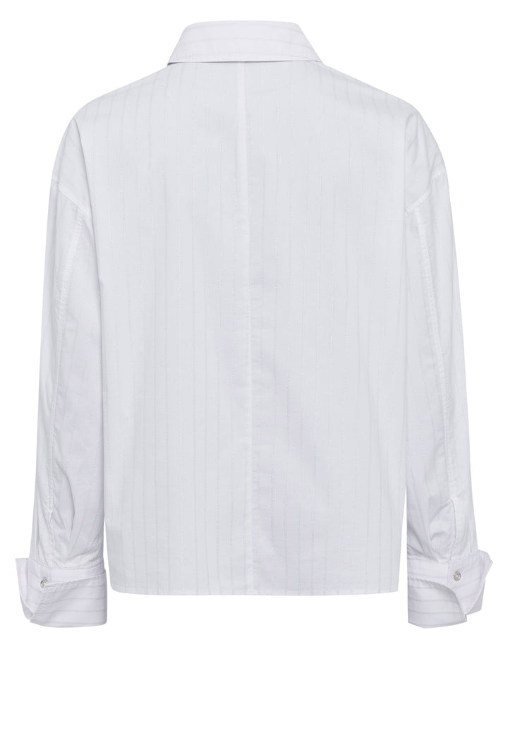 Chemise ample avec rayures argentées