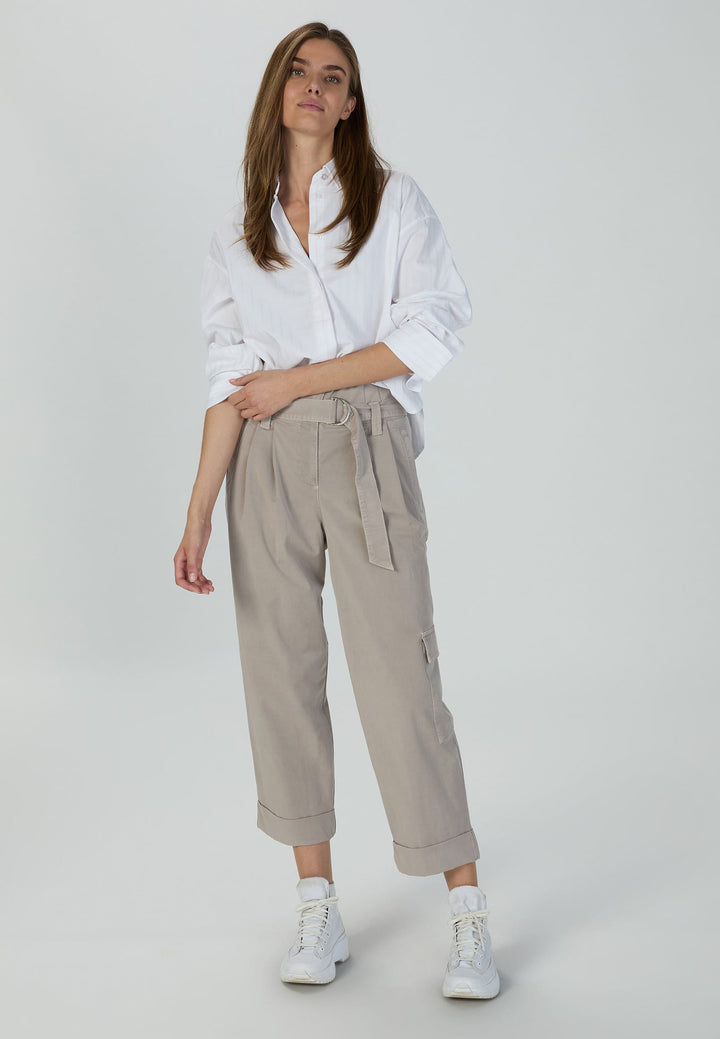 Chemise ample avec rayures argentées