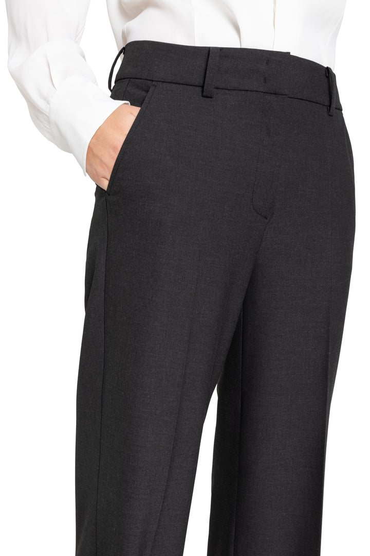 Pantalon droit plissé à revers Grace