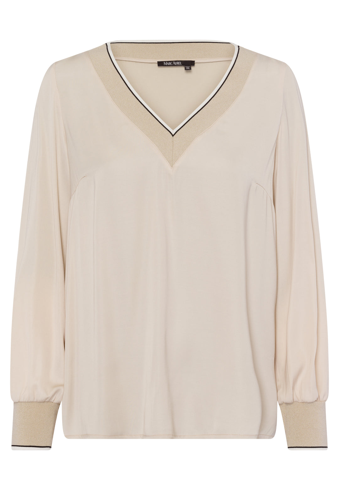 Blouse soyeuse avec détails en lurex
