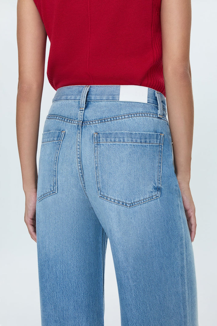 Jeans palazzo à taille basse Jadyn