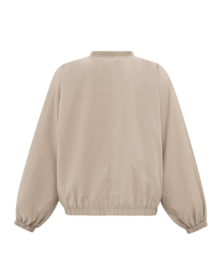 Veste bomber courte avec détail de bande