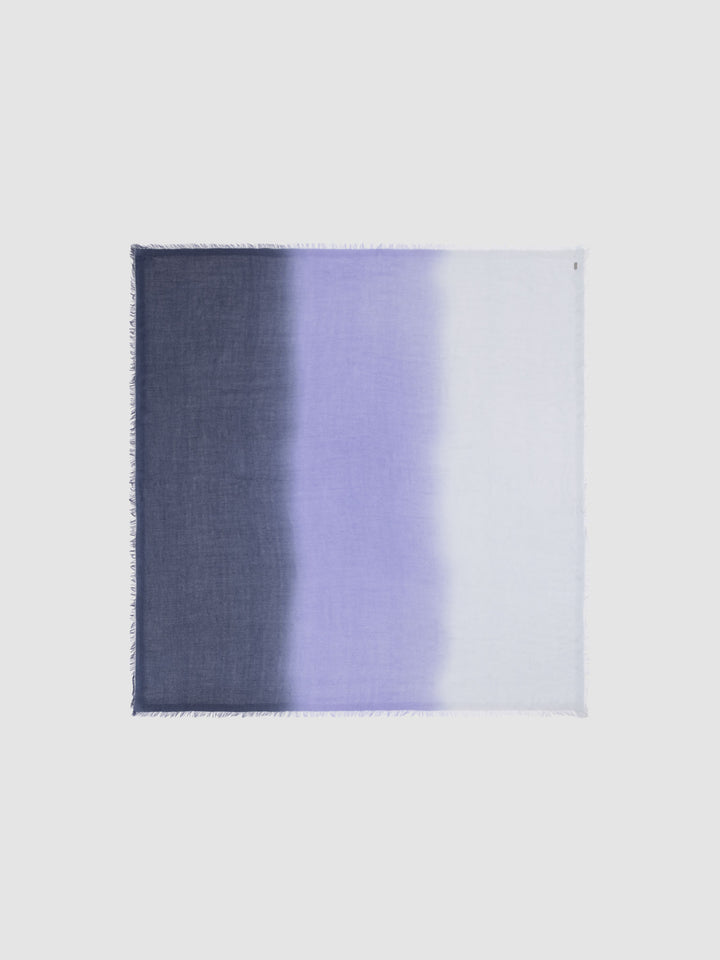 Foulard en cachemire et soie avec effet dégradé