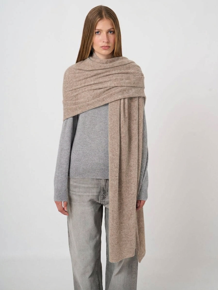 Écharpe surdimensionnée en maille légère