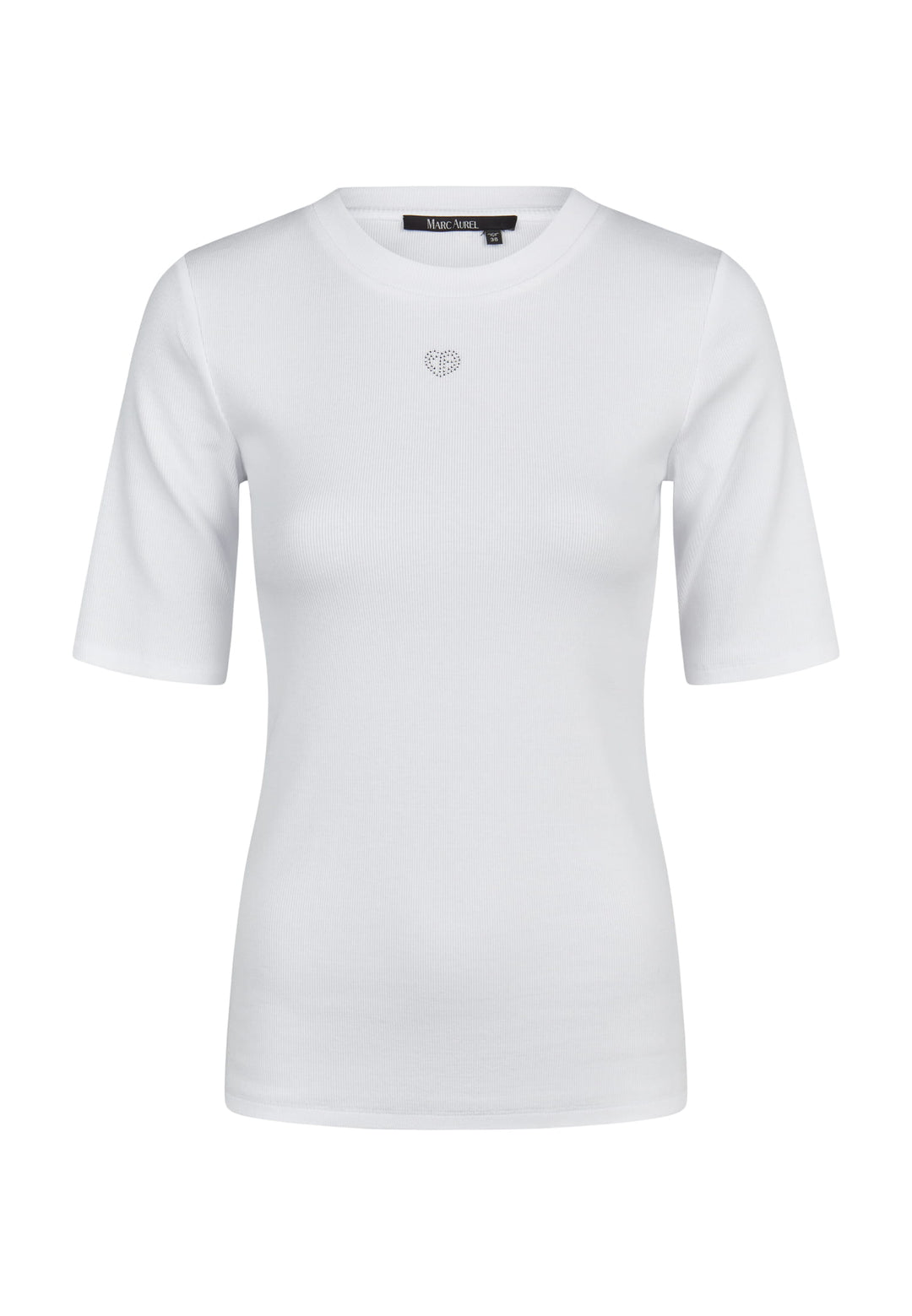T-shirt à col rond avec logo cœur