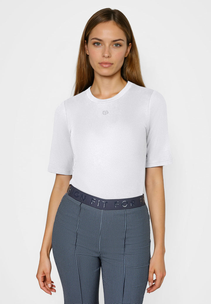 T-shirt à col rond avec logo cœur