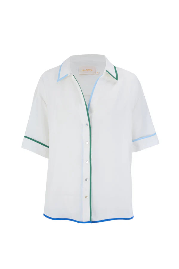 Chemise Blaise à détails contrastants