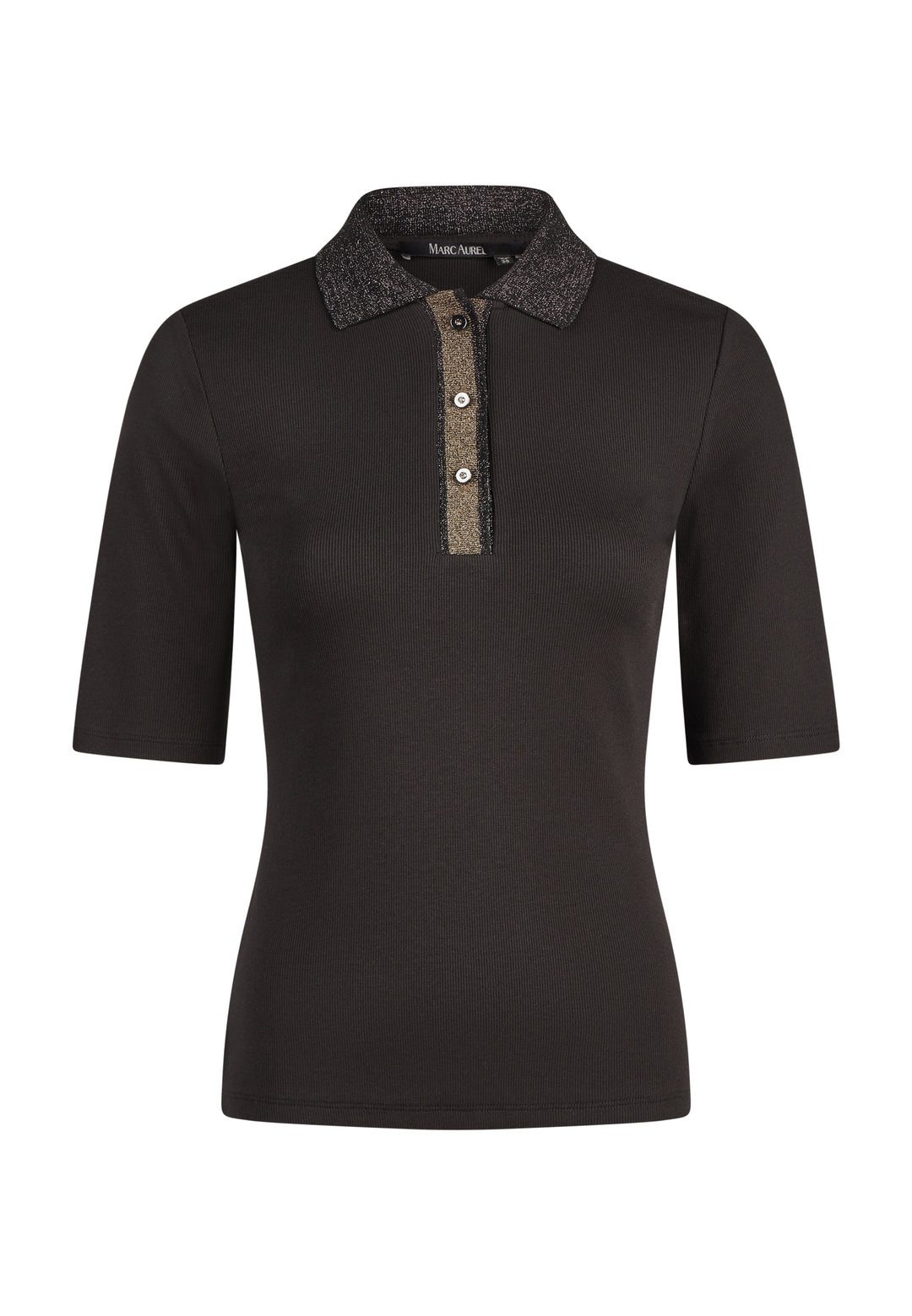 Polo ajusté à détails scintillants