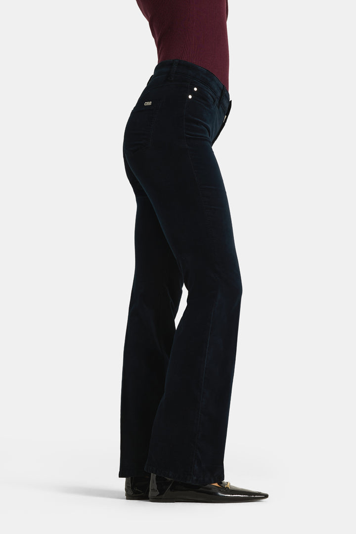 Pantalon évasé en velours Paris