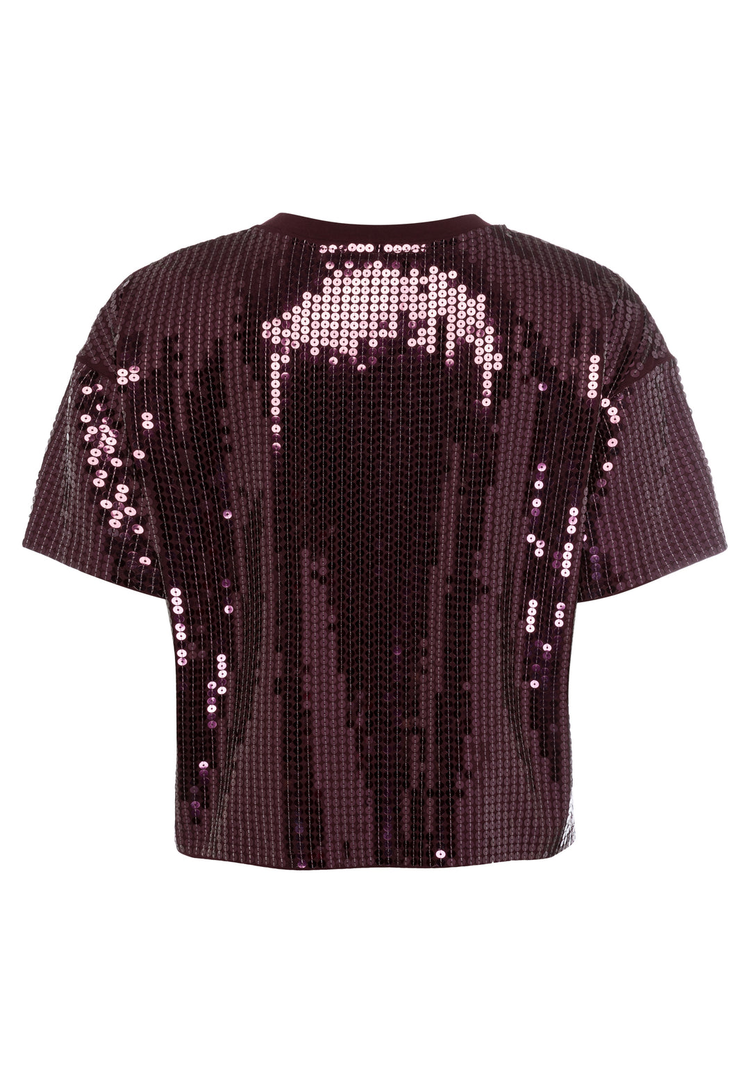 T-shirt à paillettes avec motif style sportif
